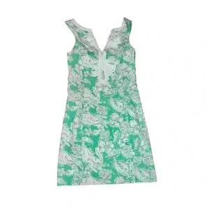 Lilly Pulitzer shift dress sz 0  V-neck Sleeveless Dopamine Boho
